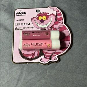 2 New Alice in Wonderland Lip Balm NWT